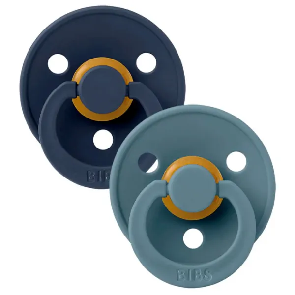 Соска круглая Bibs Colour 110253 Унисекс / 0 месяцев - 6 месяцев / Латекс / Глубокий космос photo 2