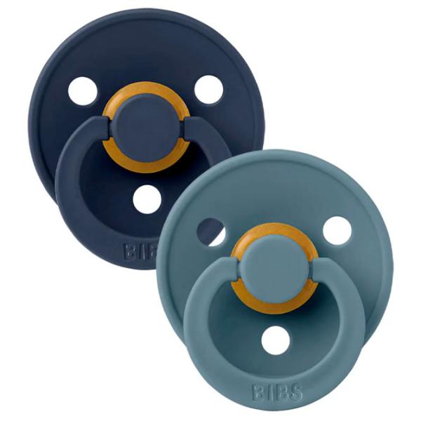 Соска круглая Bibs Colour 110253 Унисекс / 0 месяцев - 6 месяцев / Латекс / Глубокий космос photo 2