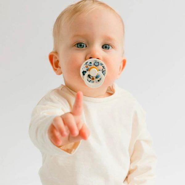 Соска круглая Bibs X Liberty 12020101  Унисекс / 6 месяцев - 18 месяцев / Латекс / Слоновая кость photo 6