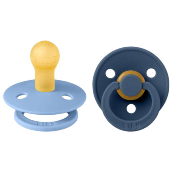 Suzetă cu tetina rotundă Bibs Colour 120277  Unisex / 6 luni - 18 luni / Latex / Steel Blue photo 1