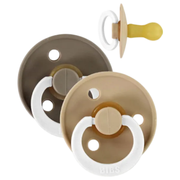 Suzetă cu tetina rotundă Bibs Colour Glow 120244  Unisex / 6 luni - 18 luni / Latex / Dark Oak photo 2