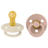 Соска круглая Bibs Colour 120256  Для девочек / 6 месяцев - 18 месяцев / Латекс / Слоновая кость