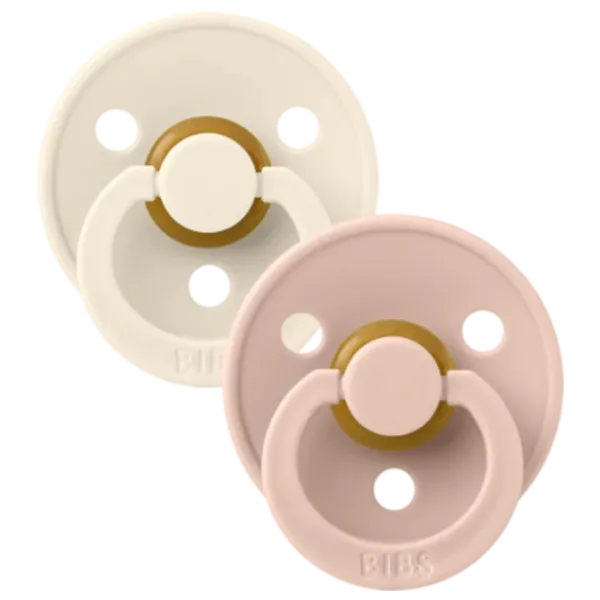 Соска круглая Bibs Colour 120256  Для девочек / 6 месяцев - 18 месяцев / Латекс / Слоновая кость photo 2