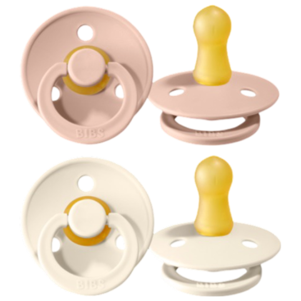 Соска круглая Bibs Colour 120256  Для девочек / 6 месяцев - 18 месяцев / Латекс / Слоновая кость photo 3