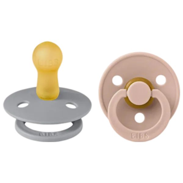 Соска круглая Bibs Colour 120224  Унисекс / 6 месяцев - 18 месяцев / Латекс / Cloud Grey photo 1