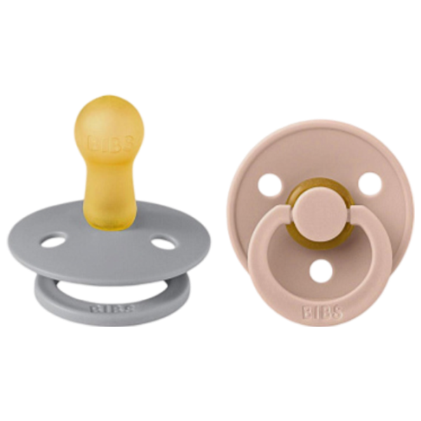 Соска круглая Bibs Colour 120224  Унисекс / 6 месяцев - 18 месяцев / Латекс / Cloud Grey photo 1