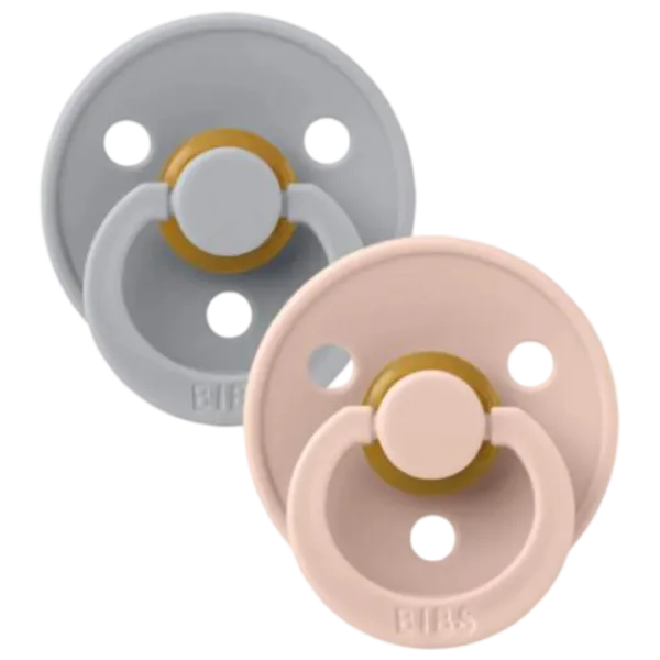Соска круглая Bibs Colour 120224  Унисекс / 6 месяцев - 18 месяцев / Латекс / Cloud Grey photo 2