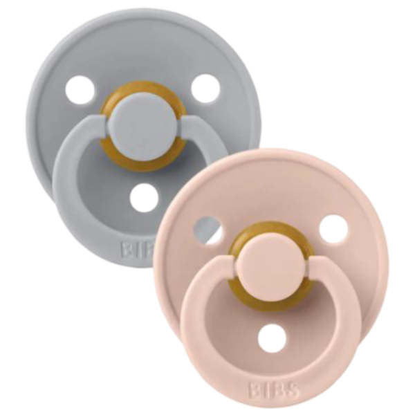 Соска круглая Bibs Colour 120224  Унисекс / 6 месяцев - 18 месяцев / Латекс / Cloud Grey photo 2