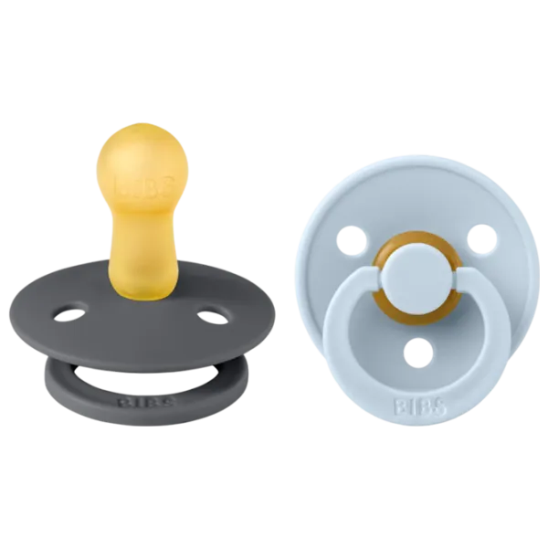 Соска круглая Bibs Colour 120223  Унисекс / 6 месяцев - 18 месяцев / Латекс / Детский голубой photo 1