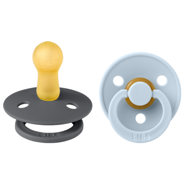 Соска круглая Bibs Colour 120223  Унисекс / 6 месяцев - 18 месяцев / Латекс / Детский голубой photo 1