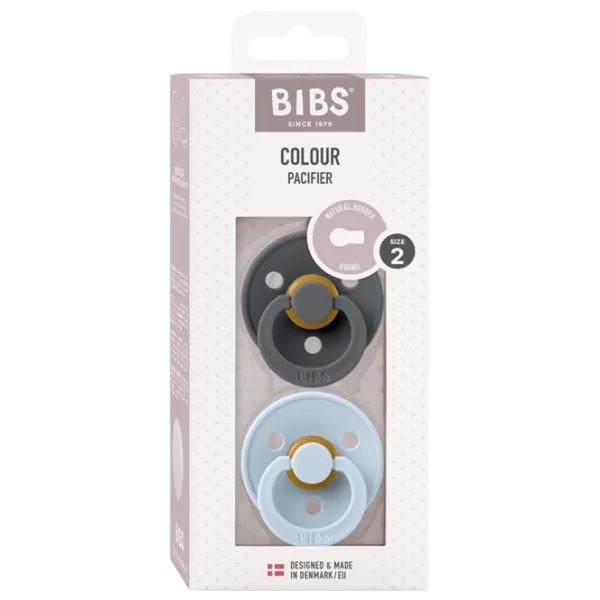 Соска круглая Bibs Colour 120223  Унисекс / 6 месяцев - 18 месяцев / Латекс / Детский голубой photo 2