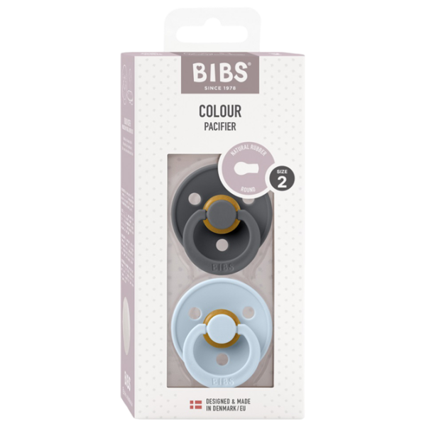 Соска круглая Bibs Colour 120223  Унисекс / 6 месяцев - 18 месяцев / Латекс / Детский голубой photo 2