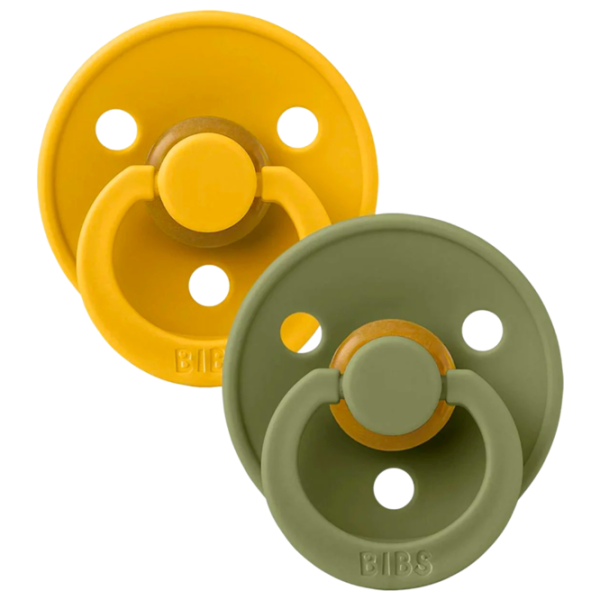 Suzetă cu tetina rotundă Bibs Colour 120273  Unisex / 6 luni - 18 luni / Latex / Olive photo 2