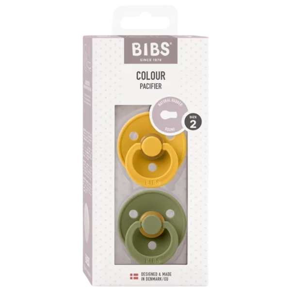 Suzetă cu tetina rotundă Bibs Colour 120273  Unisex / 6 luni - 18 luni / Latex / Olive photo 5