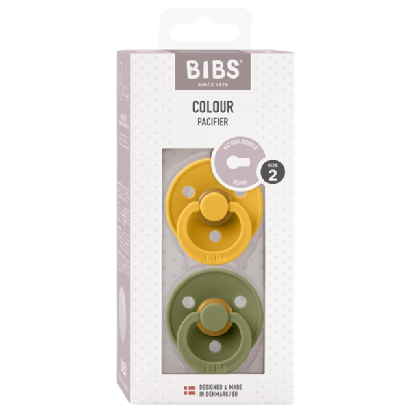 Suzetă cu tetina rotundă Bibs Colour 120273  Unisex / 6 luni - 18 luni / Latex / Olive photo 5