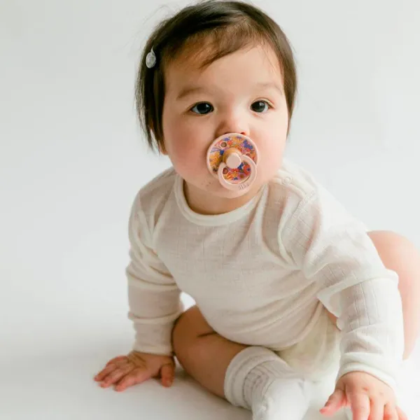 Suzetă cu tetina rotundă Bibs X Liberty 12021101  Unisex / 6 luni - 18 luni / Latex / Blue photo 7