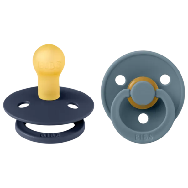 Suzetă cu tetina rotundă Bibs Colour 120253  Unisex / 6 luni - 18 luni / Latex / Deep Space photo 1