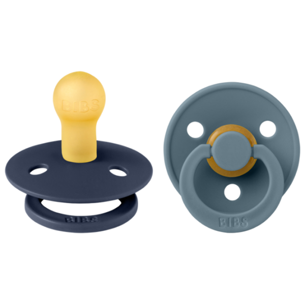 Suzetă cu tetina rotundă Bibs Colour 120253  Unisex / 6 luni - 18 luni / Latex / Deep Space photo 1