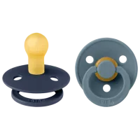 Соска круглая Bibs Colour 120253  Унисекс / 6 месяцев - 18 месяцев / Латекс / Глубокий космос