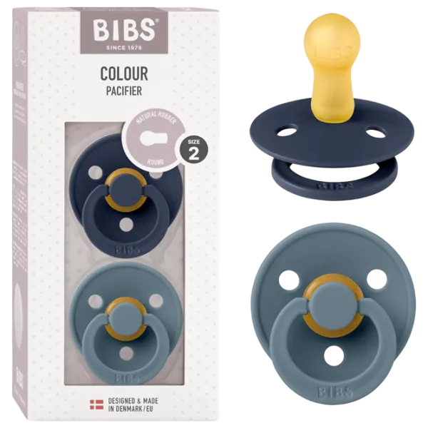 Suzetă cu tetina rotundă Bibs Colour 120253  Unisex / 6 luni - 18 luni / Latex / Deep Space photo 5