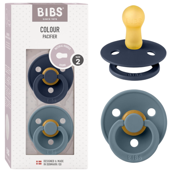 Suzetă cu tetina rotundă Bibs Colour 120253  Unisex / 6 luni - 18 luni / Latex / Deep Space photo 5