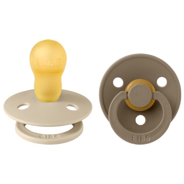 Соска круглая Bibs Colour 130240  Унисекс / 18 месяцев - 36 месяцев / Латекс / Темный дуб photo 1