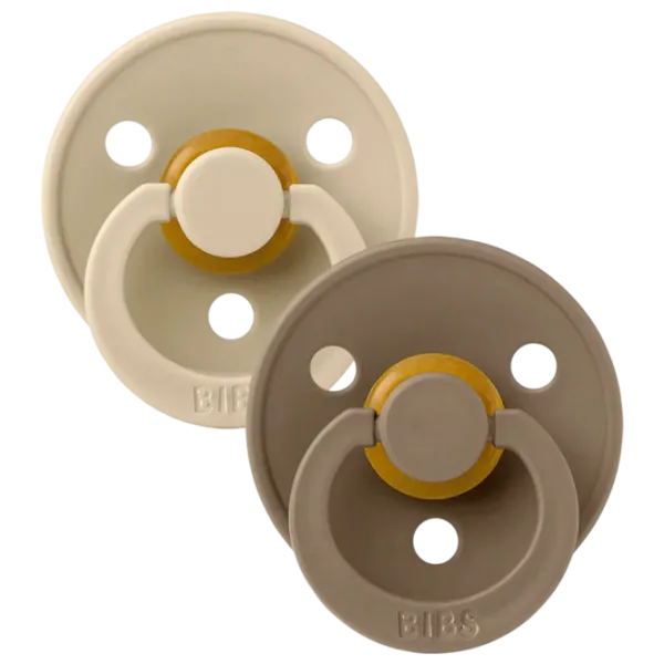 Соска круглая Bibs Colour 130240  Унисекс / 18 месяцев - 36 месяцев / Латекс / Темный дуб photo 2