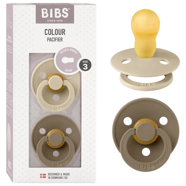 Соска круглая Bibs Colour 130240  Унисекс / 18 месяцев - 36 месяцев / Латекс / Темный дуб photo 3