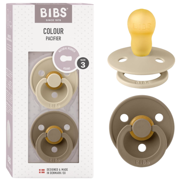 Соска круглая Bibs Colour 130240  Унисекс / 18 месяцев - 36 месяцев / Латекс / Темный дуб photo 3