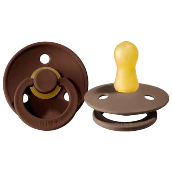 Соска круглая Bibs Colour 120261  Унисекс / 6 месяцев - 18 месяцев / Латекс / Темный дуб photo 1