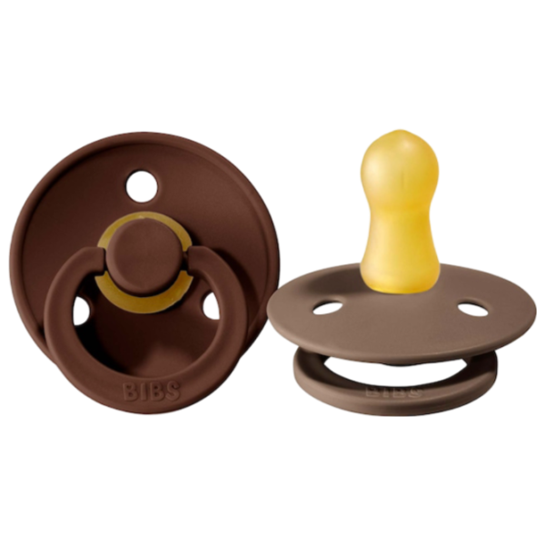 Соска круглая Bibs Colour 120261  Унисекс / 6 месяцев - 18 месяцев / Латекс / Темный дуб photo 1