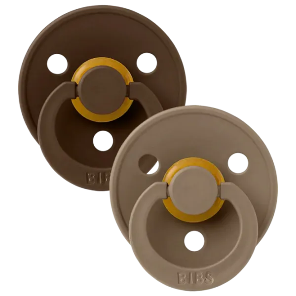 Соска круглая Bibs Colour 120261  Унисекс / 6 месяцев - 18 месяцев / Латекс / Темный дуб photo 2