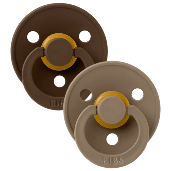 Соска круглая Bibs Colour 120261  Унисекс / 6 месяцев - 18 месяцев / Латекс / Темный дуб photo 2
