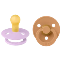 Соска круглая Bibs Colour 120435  Унисекс / 6 месяцев - 18 месяцев / Латекс / Pumpkin