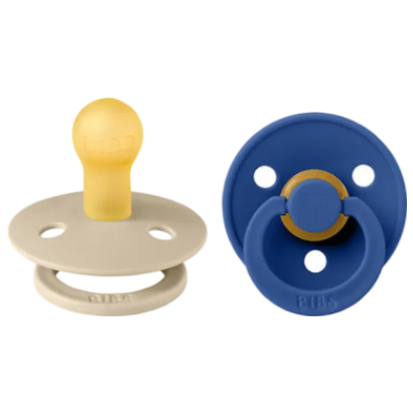 Соска круглая Bibs Colour 110427  Унисекс / 0 месяцев - 6 месяцев / Латекс / Васильковый photo 1