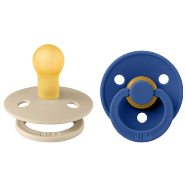 Соска круглая Bibs Colour 110427  Унисекс / 0 месяцев - 6 месяцев / Латекс / Васильковый photo 1