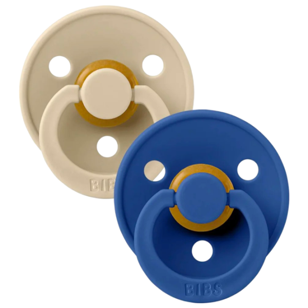 Соска круглая Bibs Colour 110427  Унисекс / 0 месяцев - 6 месяцев / Латекс / Васильковый photo 2