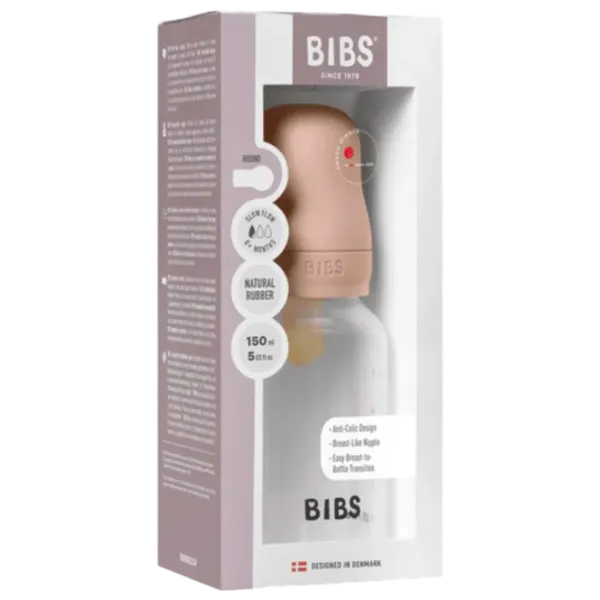 Бутылочка для кормления Bibs 5016244  Для девочек / 0.15л / Blush Pink photo 5 Бутылочка для кормления Bibs 5016244  Для девочек / 0.15л / Blush Pink photo 5