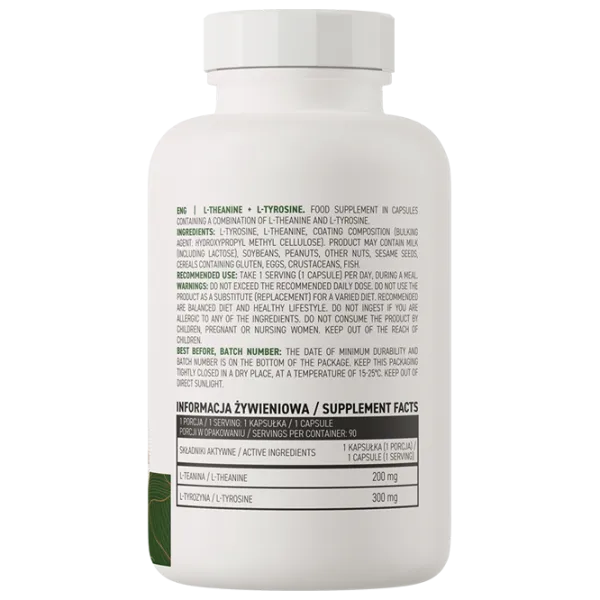 Aminoacizi OstroVit L-Theanine + L-Tyrosine (5903246227543) 45 g  photo 3 Aminoacizi OstroVit L-Theanine + L-Tyrosine (5903246227543) 45 g  photo 3
