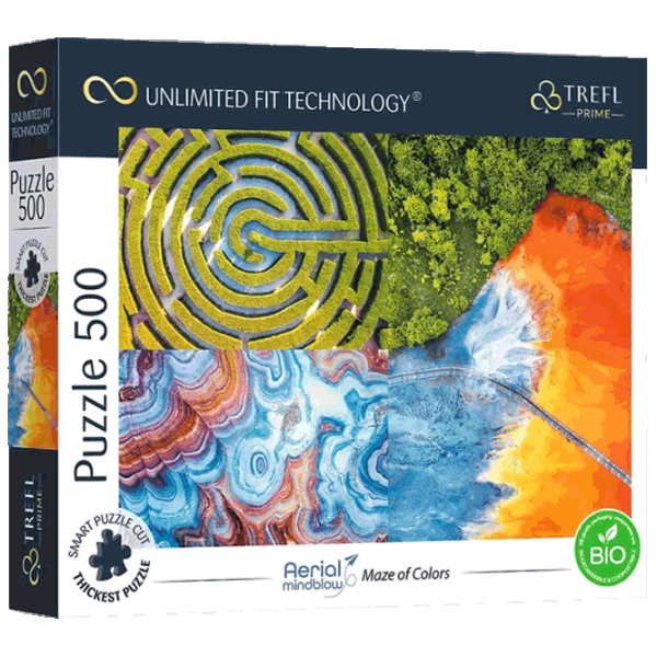 Puzzle Trefl The Labyrinth of Colors 12+/ Numărul de piese: 500 photo 1 Puzzle Trefl The Labyrinth of Colors 12+/ Numărul de piese: 500 photo 1