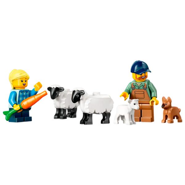 Constructor LEGO Red Farm Tractor with Trailer & Sheep Tractor/ Multicolor photo 4