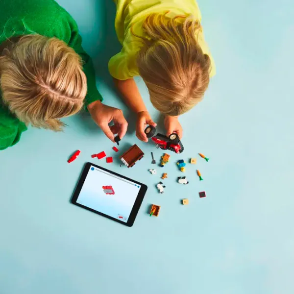 Constructor LEGO Red Farm Tractor with Trailer & Sheep Tractor/ Multicolor photo 5