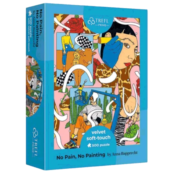 Puzzle Trefl No Pain, No Painting 12+/ Numărul de piese: 500 photo 1