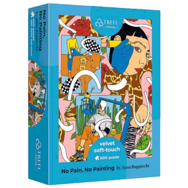 Puzzle Trefl No Pain, No Painting 12+/ Numărul de piese: 500 photo 1