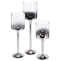 Suport pentru lumânări Promstore Pocal Cantitatea în set - 3 / Sticlă