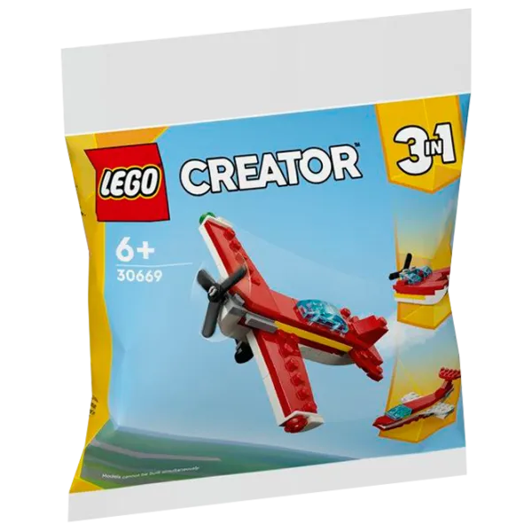 Конструктор LEGO Red plane 3 in 1 Транспорт/ Красный photo 1