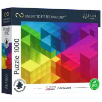 Puzzle Trefl Cubic Gradient 12+/ Numărul de piese: 1000