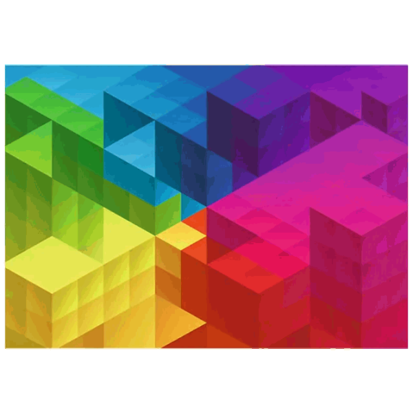 Puzzle Trefl Cubic Gradient 12+/ Количество деталей: 1000 photo 2 Puzzle Trefl Cubic Gradient 12+/ Количество деталей: 1000 photo 2
