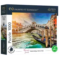 Puzzle Trefl Rialto Bridge, Venice, Italy 12+/ Numărul de piese: 1000