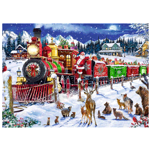 Puzzle Trefl Santa's Express 12+/ Количество деталей: 1000 photo 2 Puzzle Trefl Santa's Express 12+/ Количество деталей: 1000 photo 2